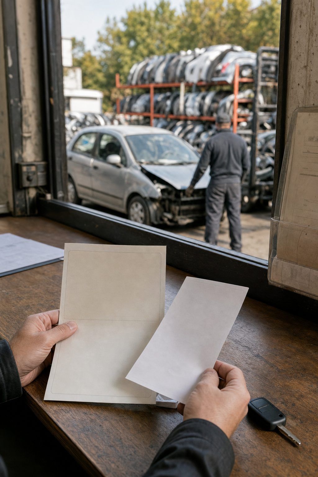 Cession pour destruction : quel document conserver avec un épaviste agréé VHU ?