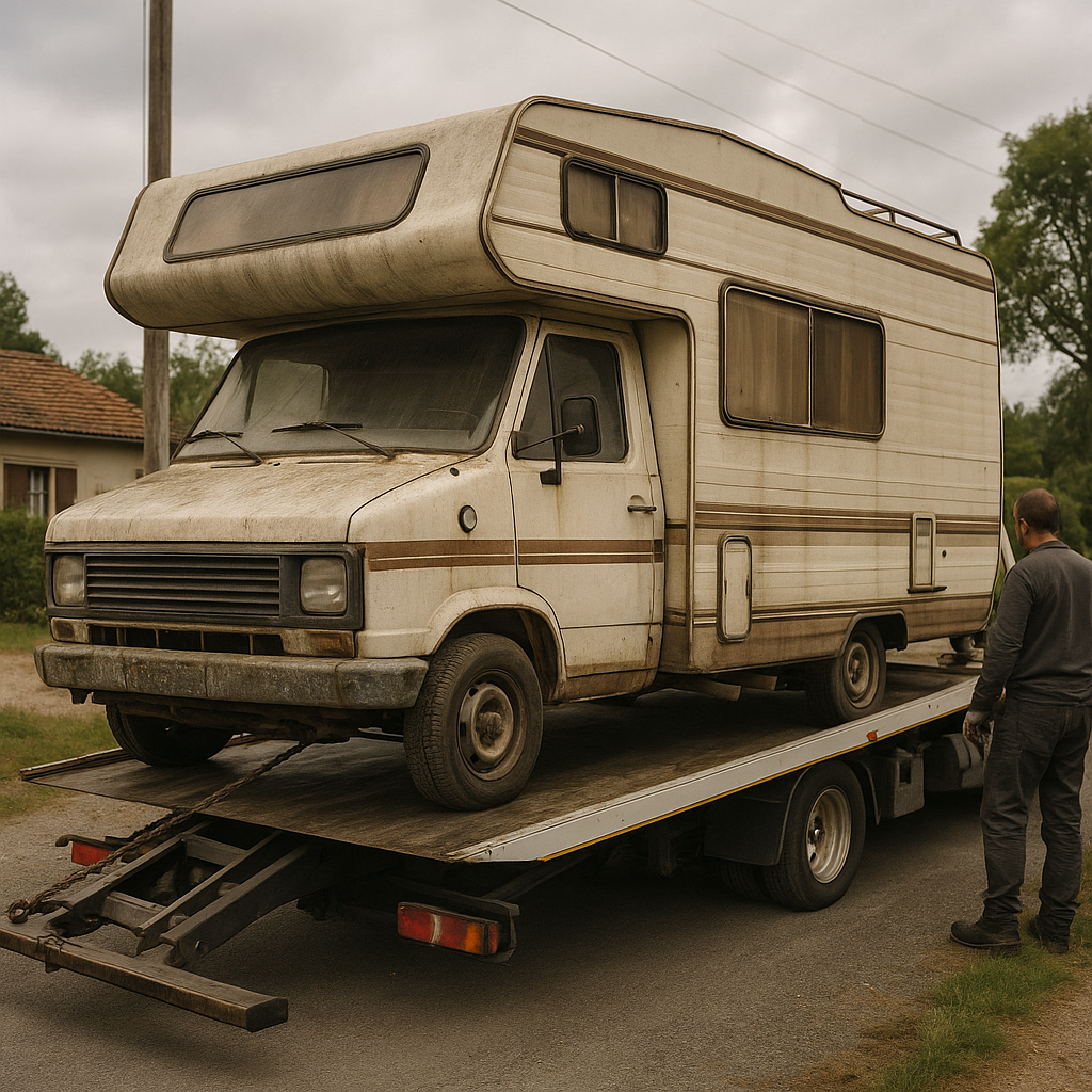 Camping-car hors d'usage : comment organiser son enlèvement