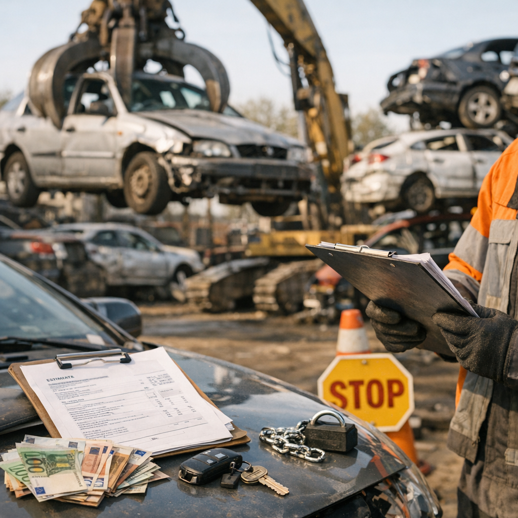 Prix, documents et sécurité pour envoyer une voiture à la casse