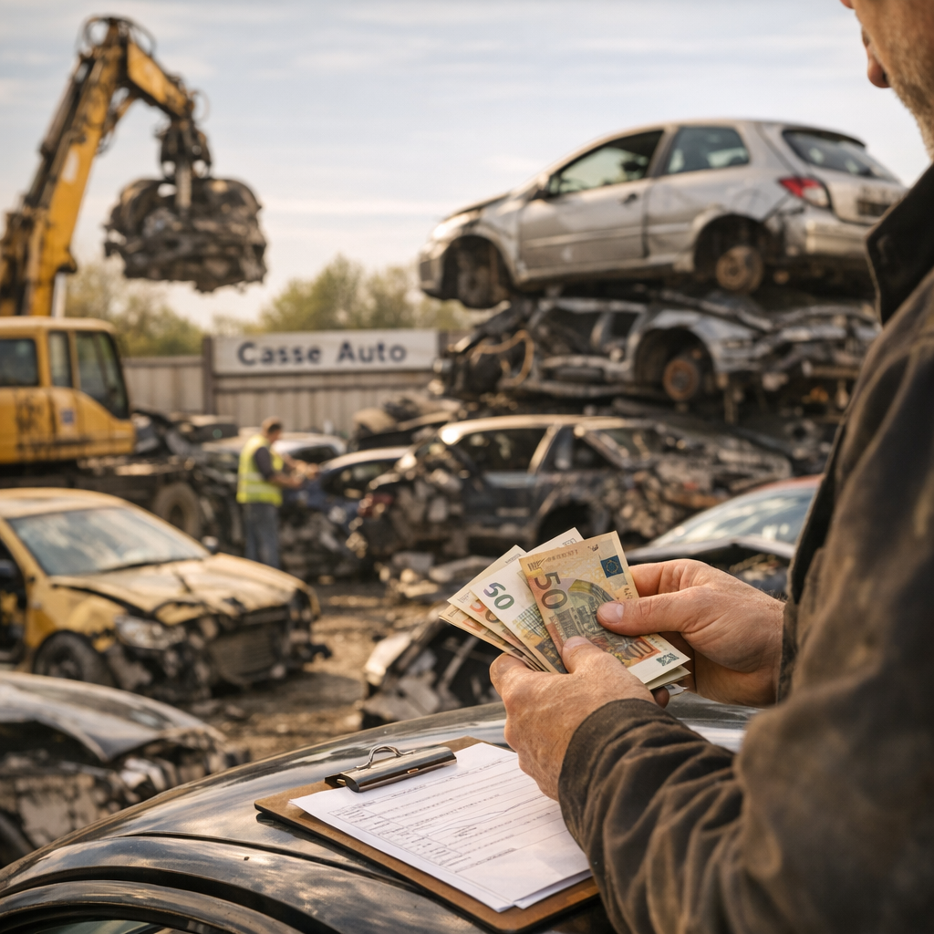 Quel est le prix pour mettre une voiture à la casse&nbsp;?