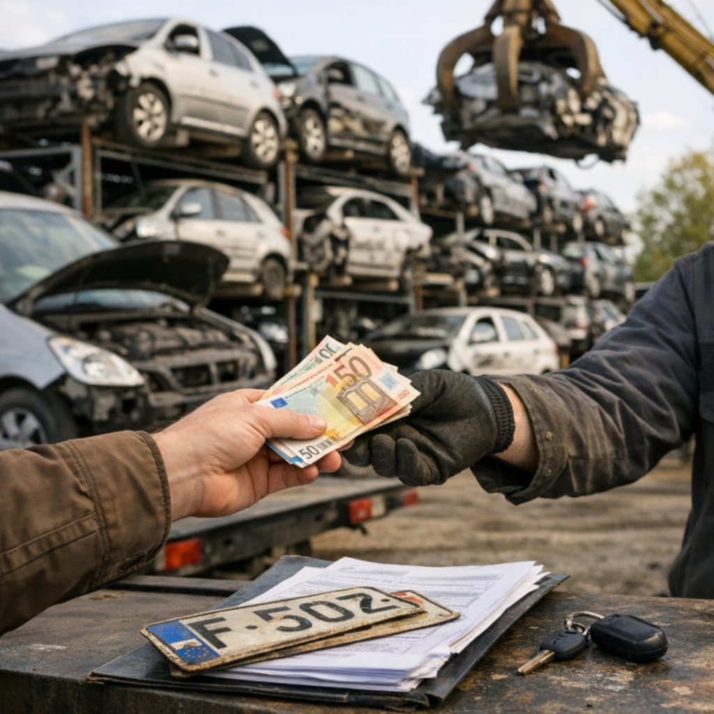 Prix pour mettre une voiture à la casse à Eysines&nbsp;: coûts officiels et erreurs à éviter