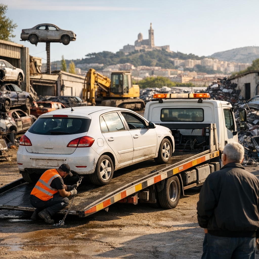 Quel est le prix d’un remorquage voiture à Marseille avant de déposer un véhicule chez une casse auto&nbsp;?