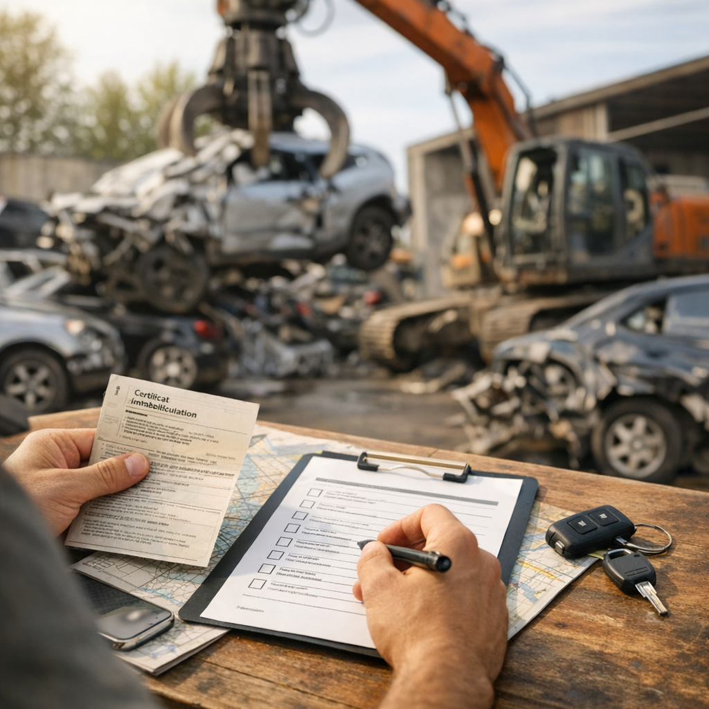 Démolition d’une auto : documents et étapes avant de se déplacer