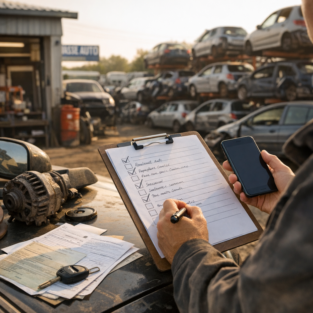Horaires, pièces auto et démarches VHU&nbsp;: la checklist avant d’appeler