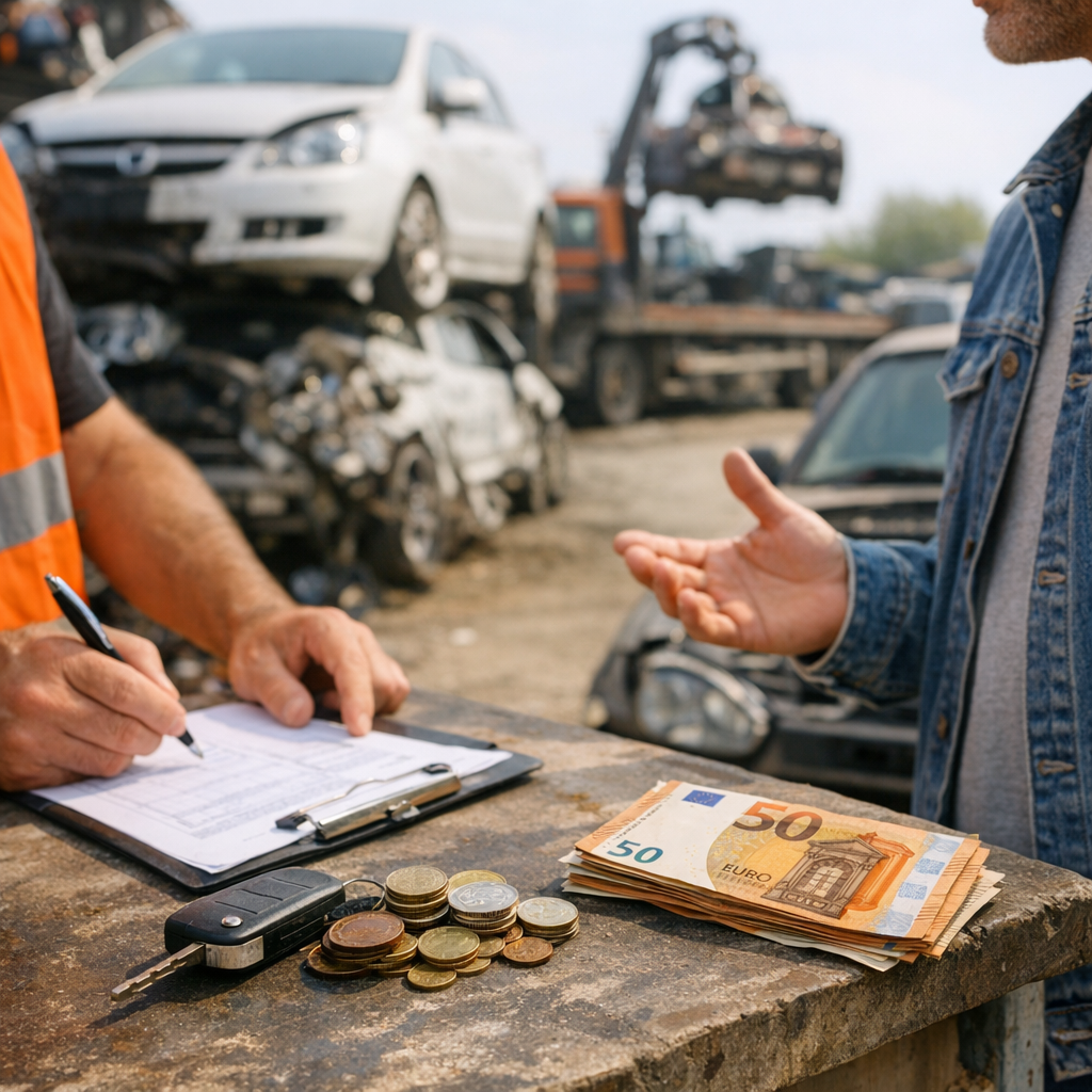 Prix pour mettre une voiture à la casse à Levet&nbsp;: ce qui est gratuit ou facturé