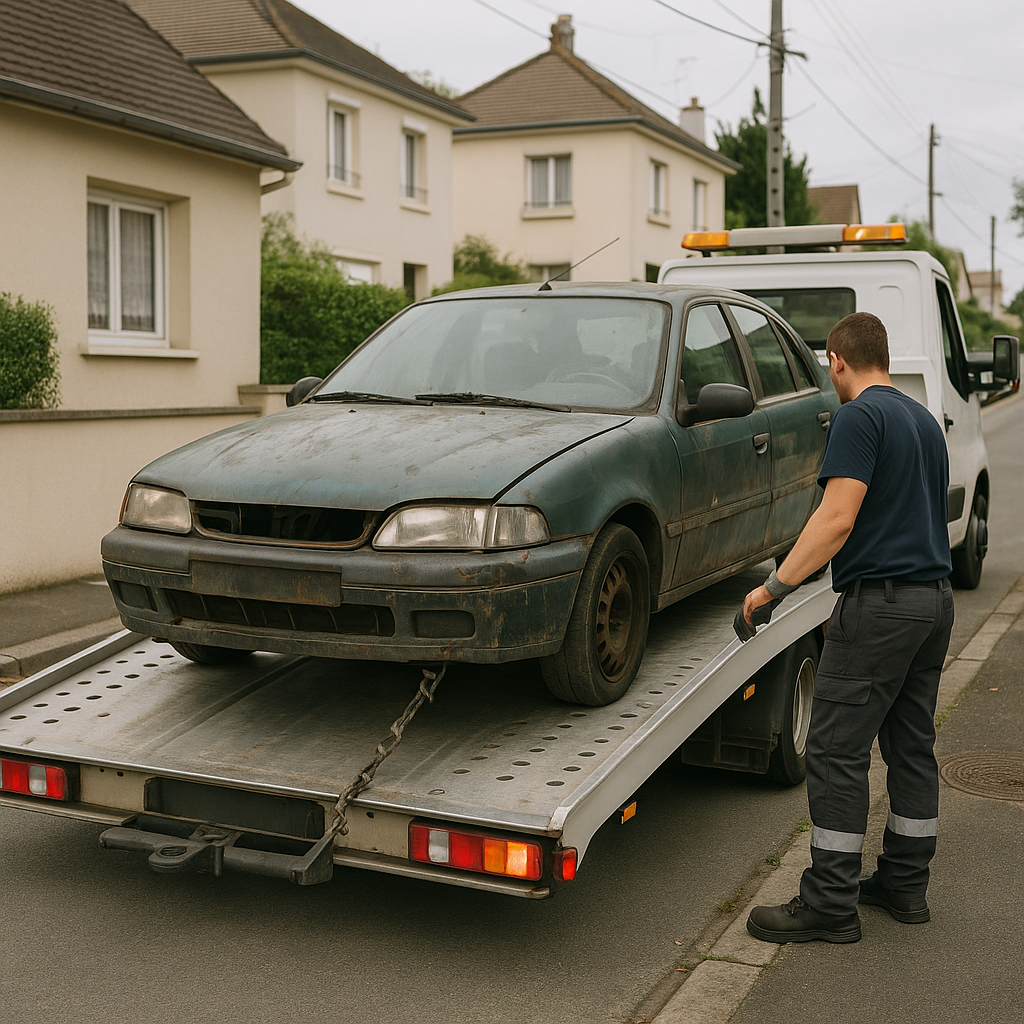 Combien de temps prend un enlèvement d'épave à domicile ?