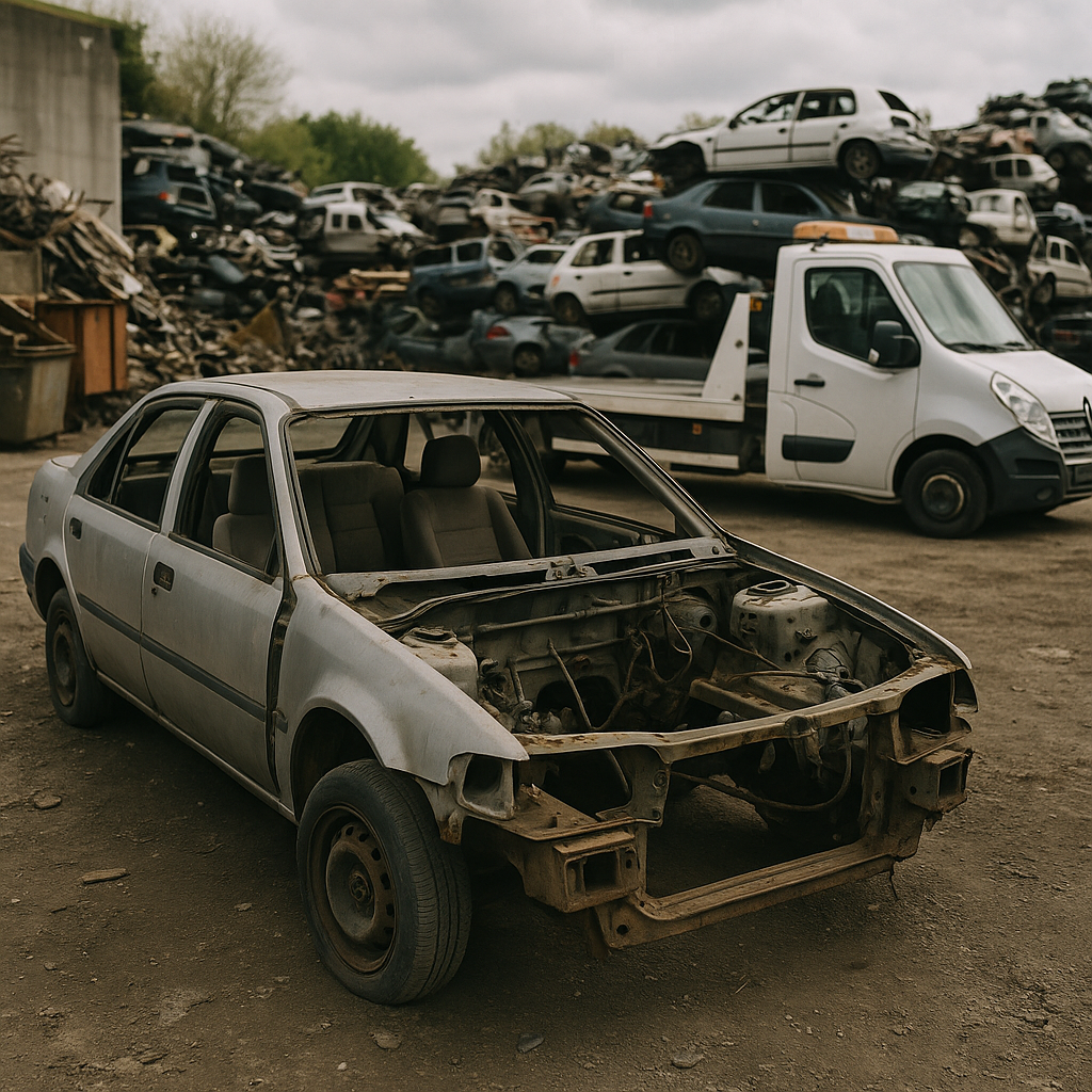 Comment détruire une voiture sans moteur ni pièces légalement