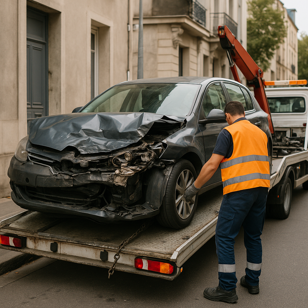 Enlèvement d'épave gratuit après accident : quelles étapes ?