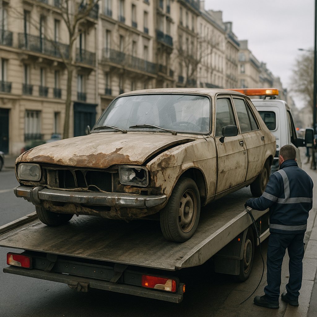 Enlèvement d'épave gratuit sans contrôle technique : possible ?