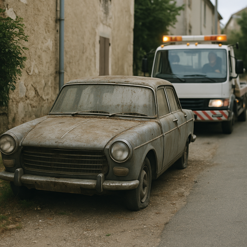 Enlèvement d'épave gratuit pour voiture sans batterie