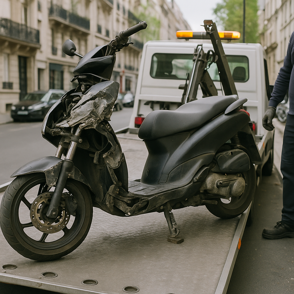 Enlèvement d’un scooter ou deux-roues pour destruction : règles