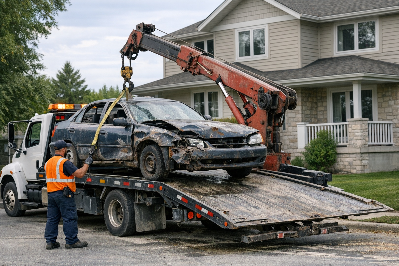 Enlever une épave avant un départ en vacances