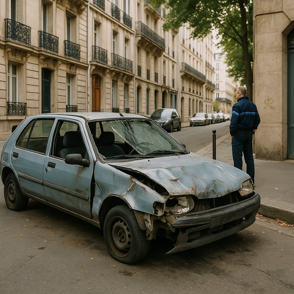Épave sur voie publique : qui contacter et sous quels délais ?