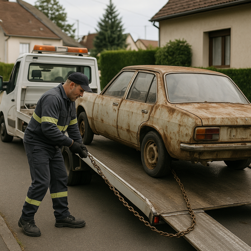 Épaviste agréé pour voiture sans clé ni démarrage