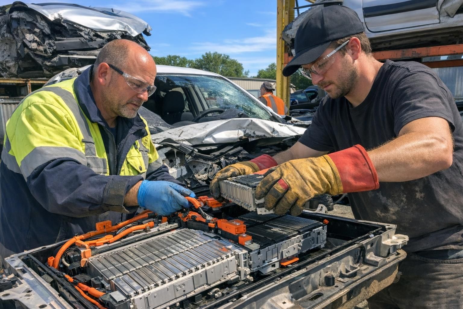 Pourquoi l'épave électrique ou hybride traitement VHU batterie exige plus de rigueur
