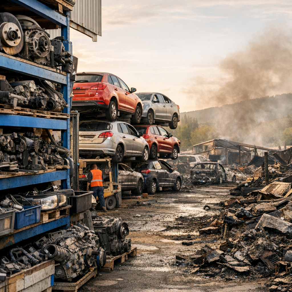 Pièces auto, agrément VHU et incendie de 2021&nbsp;: lire Méli sans confusion