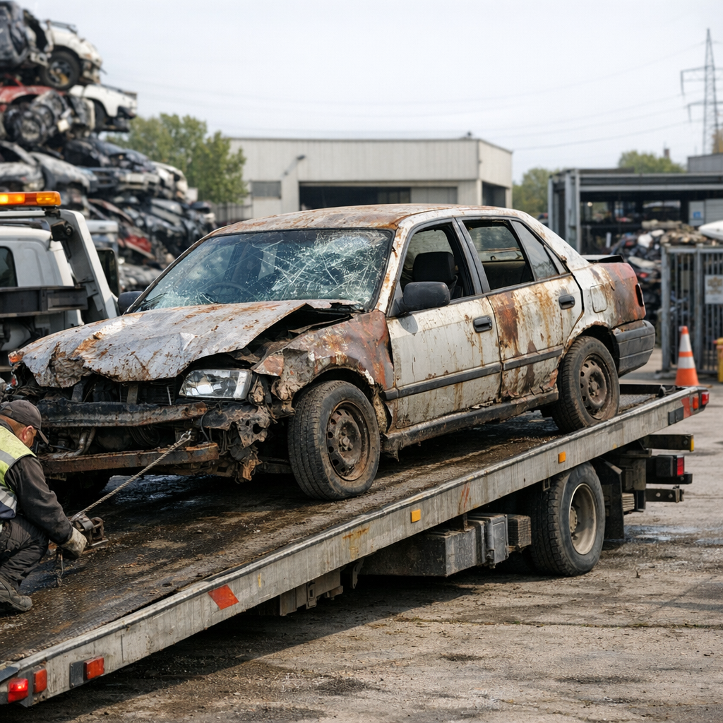 Combien rapporte une voiture au Prix de la tonne de ferraille ?
