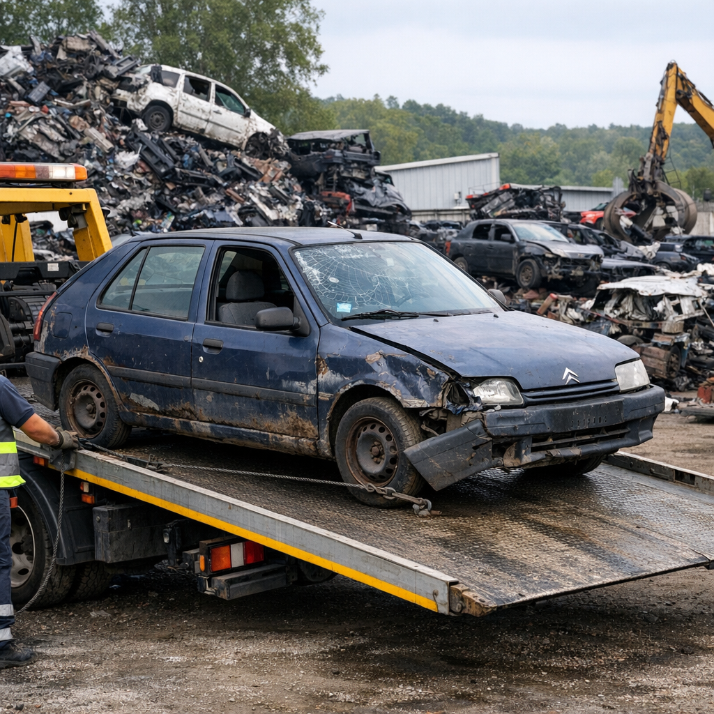 Le prix d’une voiture à la ferraille dépend du poids
