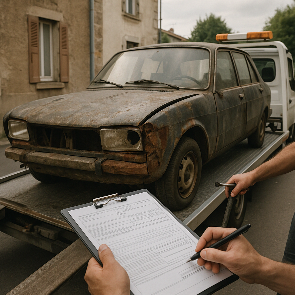 Que faire si la carte grise est perdue avant enlèvement d'épave