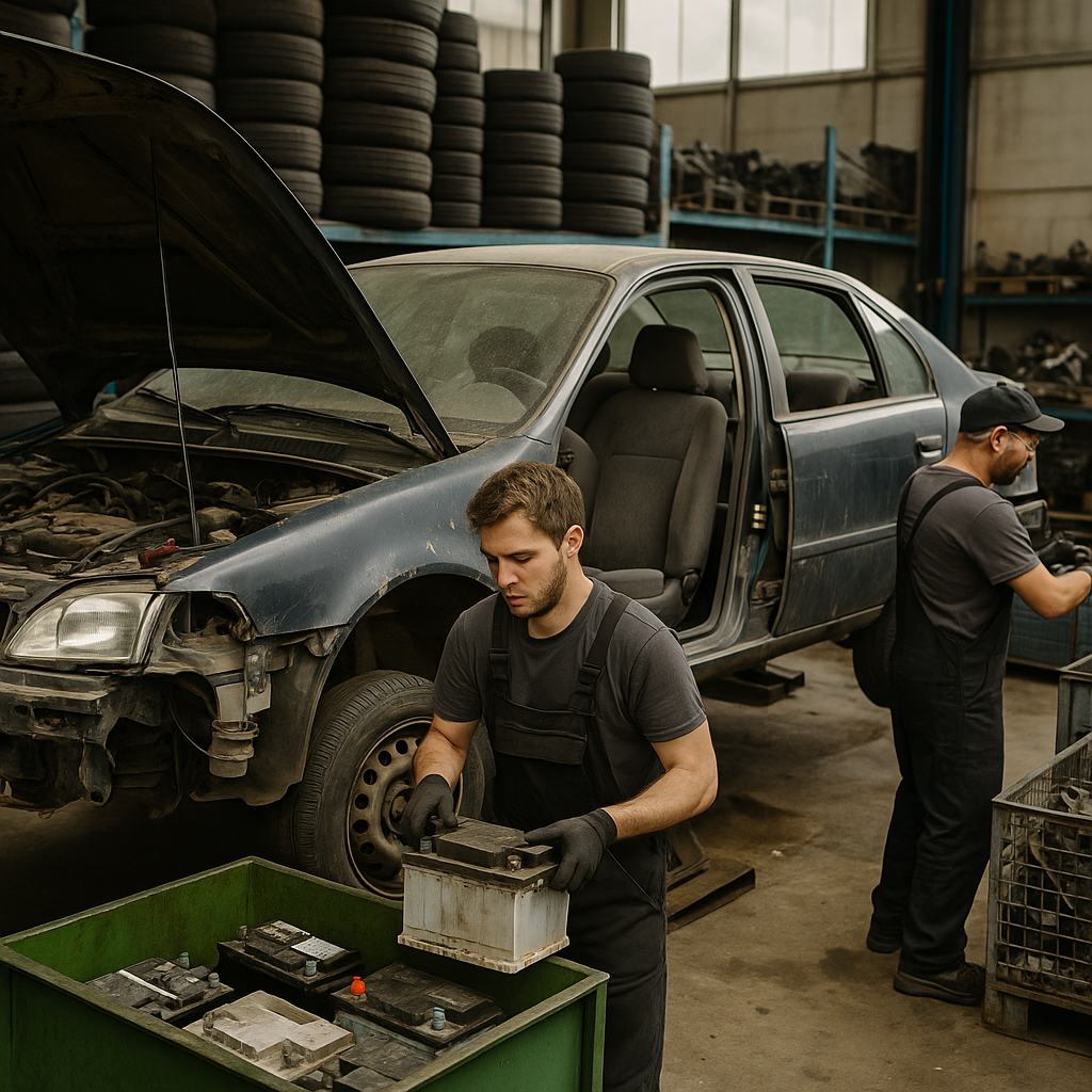 Quelles pièces sont recyclées sur une voiture détruite ?