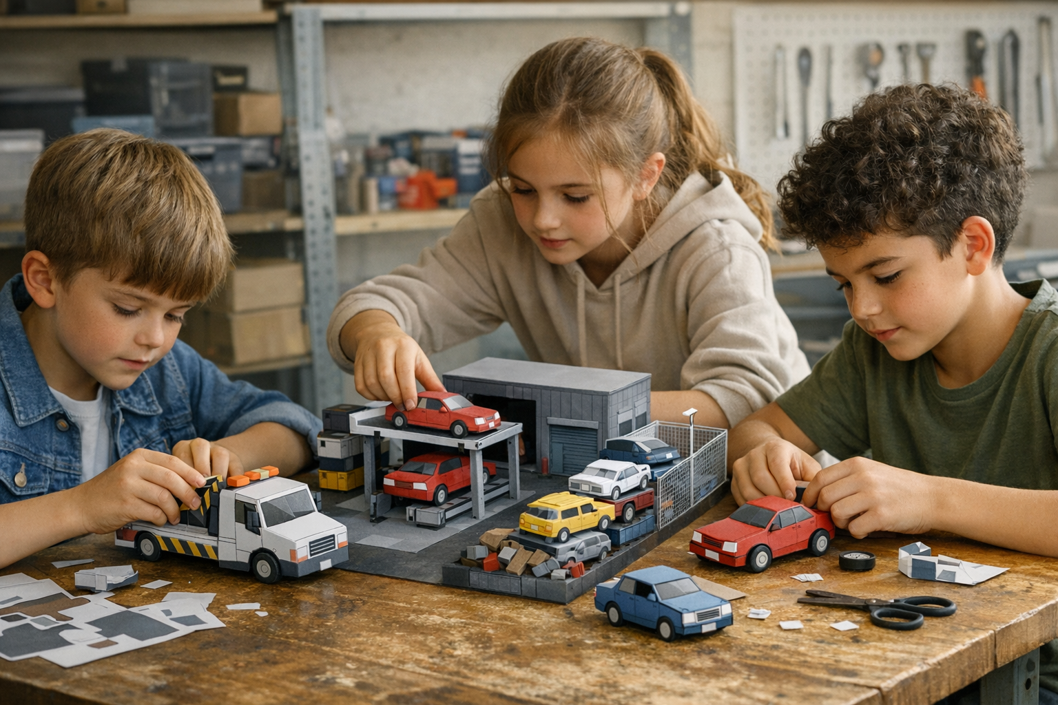 Recyclage automobile: sensibiliser les enfants avec le papier