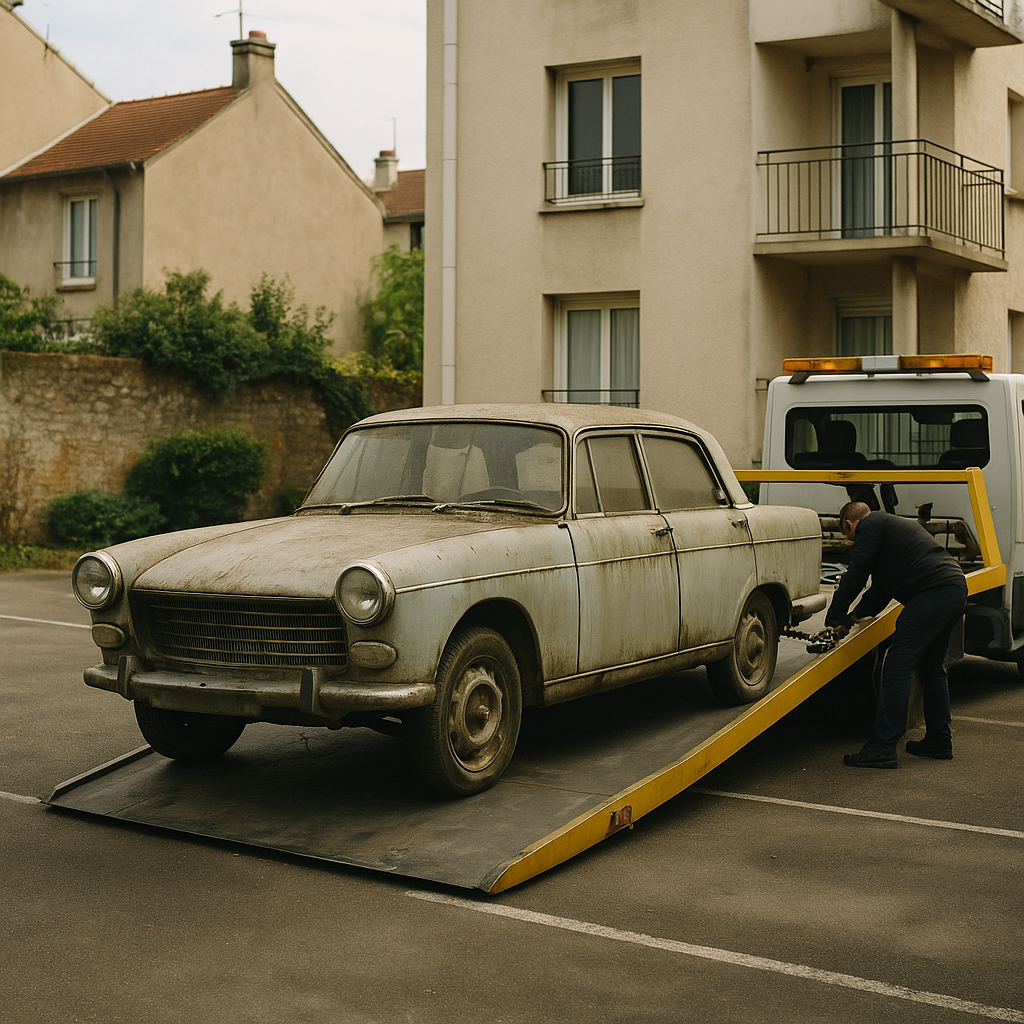 Voiture non roulante sur parking privé : quelles démarches ?